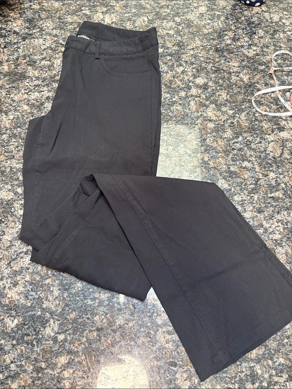 Stretch Black Woman’s Dress Pants Sz 3/4 Long